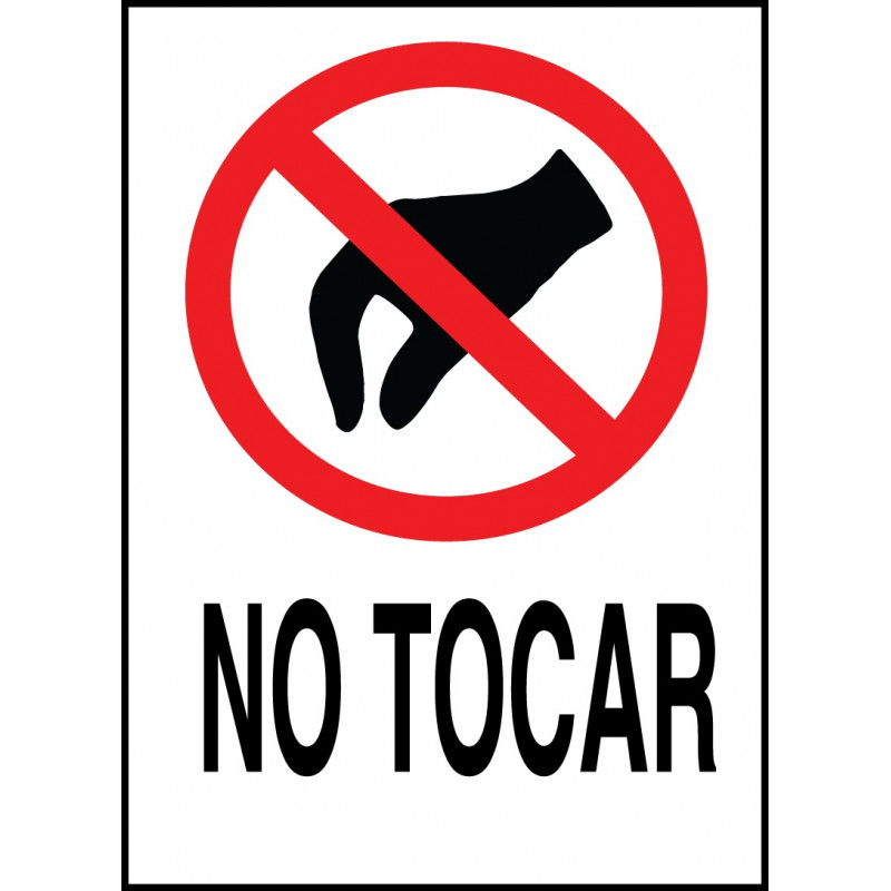 Cartel No Tocar