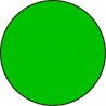 Círculo Adhesivo Verde