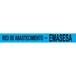 Rollo Cinta Emasesa - Red de Abastecimiento - Azul 250m.