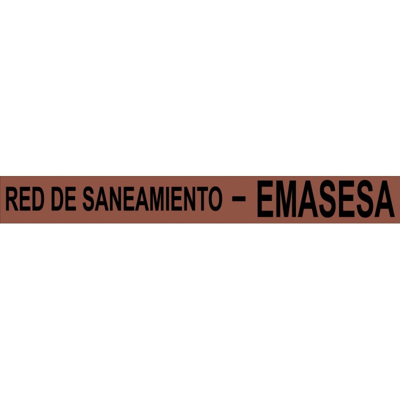 Rollo Cinta Emasesa - Red de Saneamiento - Azul 250m.