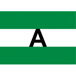 Pegatina Arbonaida Bandera de Andalucía Coche