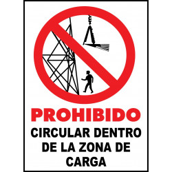 Cartel Prohibido Circular...