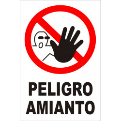 Cartel Peligro Amianto