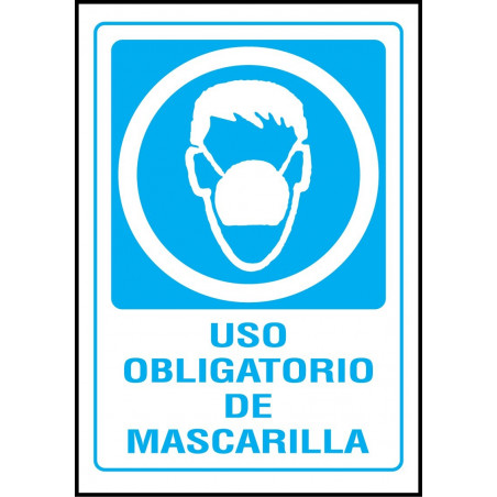 Señal Uso Obligatorio de Mascarilla