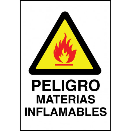 Cartel Peligro Materias Inflamables