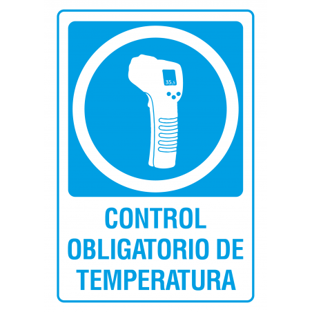 Cartel Control Obligatorio de Temperatura