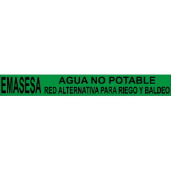 Rollo Cinta Emasesa - Agua No Potable. Red Alternativa para Riego y Baldeo - Verde 250m.