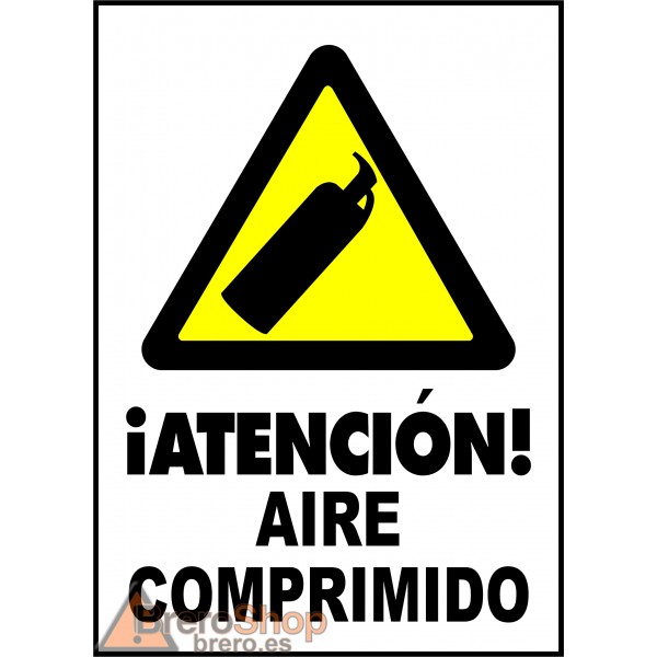Cartel ¡Atención! Aire Comprimido