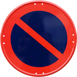 Señal Metálica Vial Estacionamiento prohibido