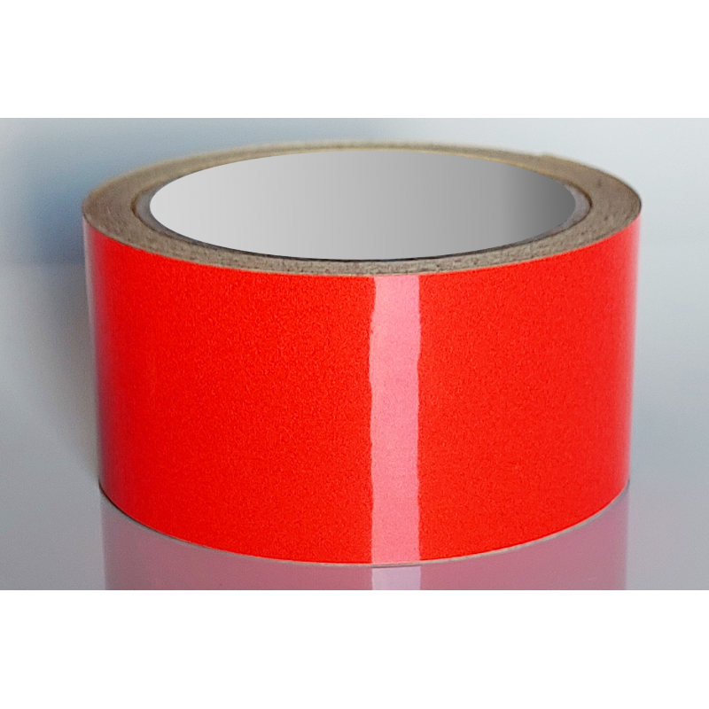 Rollo Cinta Adhesiva Reflectante 10 metros - Rojo - 5cm