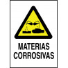 Cartel Materias Corrosivas