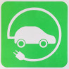 Cartel Punto de Recarga Vehículos Eléctricos - Verde