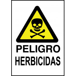Cartel Peligro Herbicidas ☠️