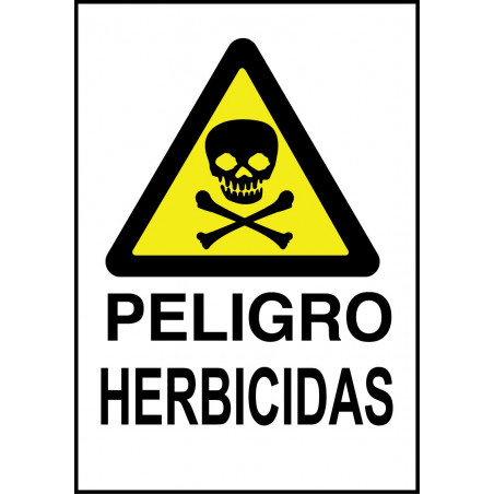 Cartel Peligro Herbicidas ☠️