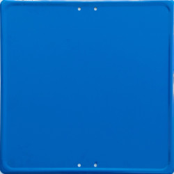 Señal Metálica Cuadrada de Información Personalizada - 50x50cm - Azul