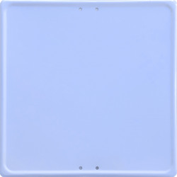 Señal Metálica Cuadrada de Información Personalizada - 50x50cm - Blanco