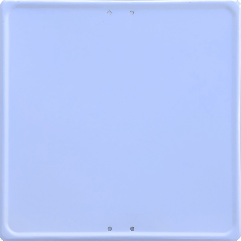 Señal Metálica Cuadrada de Información Personalizada - 50x50cm - Blanco