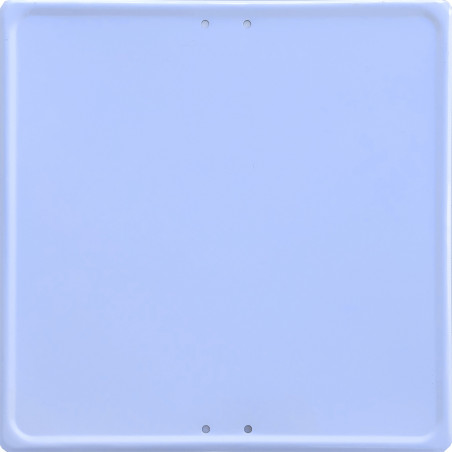 Señal Metálica Cuadrada de Información Personalizada - 50x50cm - Blanco