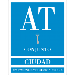 Placa distintivo Apartamento turístico - Conjunto - Andalucía