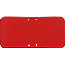 Señal Metálica Panel Complementario Personalizado - Rojo - 20x40cm