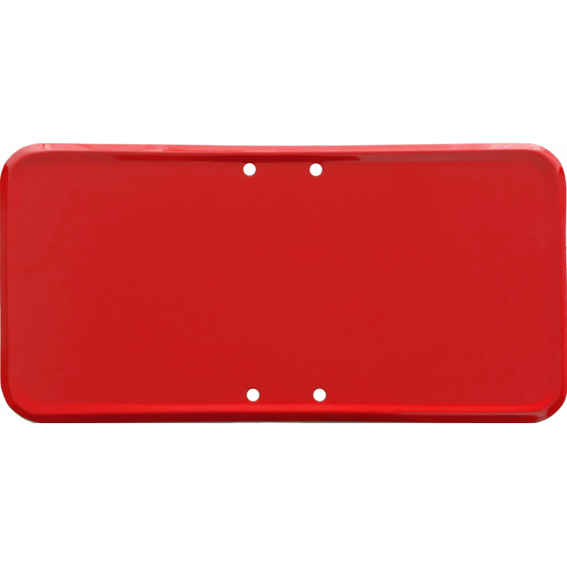 Señal Metálica Panel Complementario Personalizado - Rojo - 20x40cm