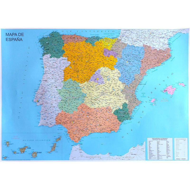 Mapa España - Pizarra blanca