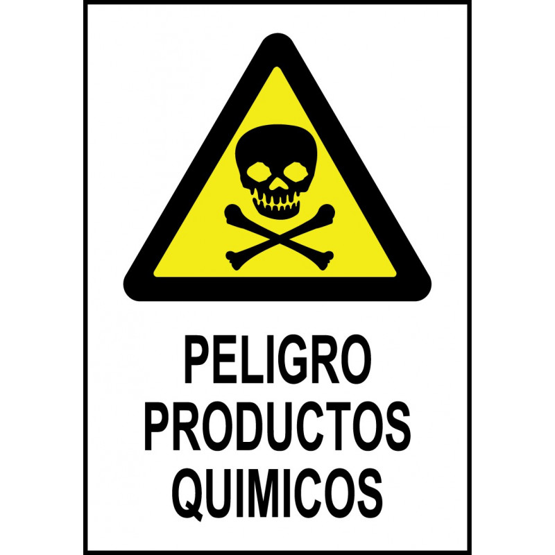 Cartel Peligro Productos Químicos