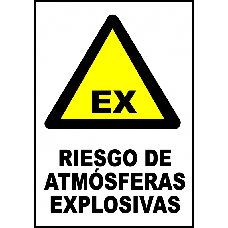 Cartel Riesgo de Atmósferas Explosivas
