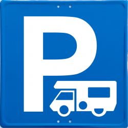 Señal Metálica Parking Autocaravanas