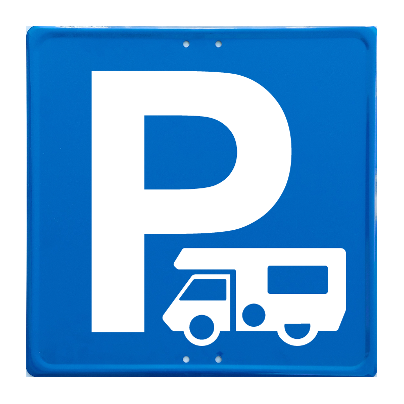 Señal Metálica Parking Autocaravanas