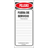 Tarjeta de Señalización - Fuera de servicio