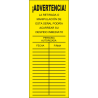 Tarjeta de Señalización - Andamio