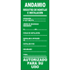 Tarjeta de Señalización - Andamio