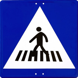 Señal Metálica Vial Situación de un paso de peatones 🚶