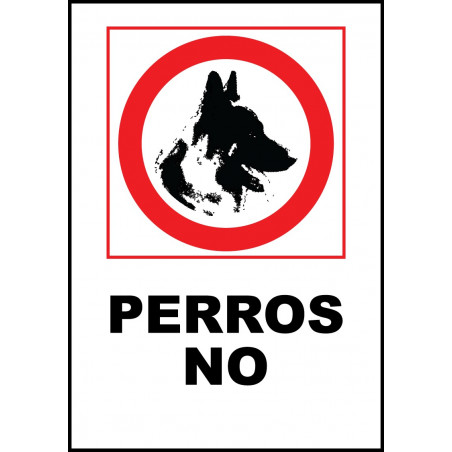 Cartel Perros No - Prohibición