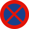 Señal Metálica Vial Prohibido Parar y Estacionar