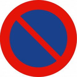 Señal Metálica Vial Prohibido Estacionar