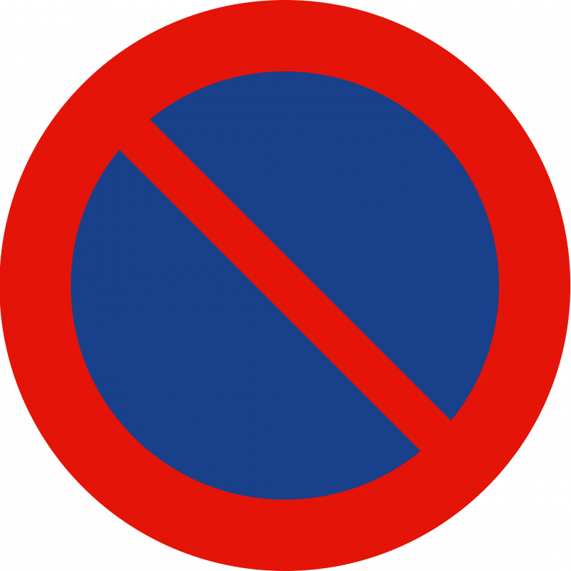Señal Metálica Vial Prohibido Estacionar