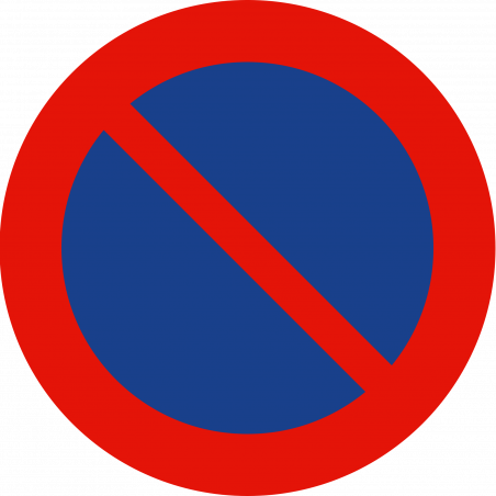 Señal Metálica Vial Prohibido Estacionar