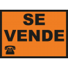 Cartel Se Vende Naranja-Negro