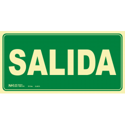 Señal Fotoluminiscente Salida UNE 23035/4