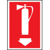Cartel Extintor - Flecha Abajo