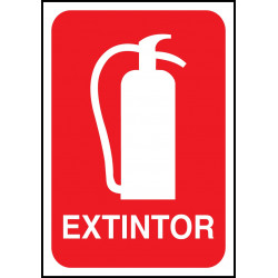 Cartel Extintor - Rojo 🧯