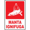 Cartel Manta Ignífuga