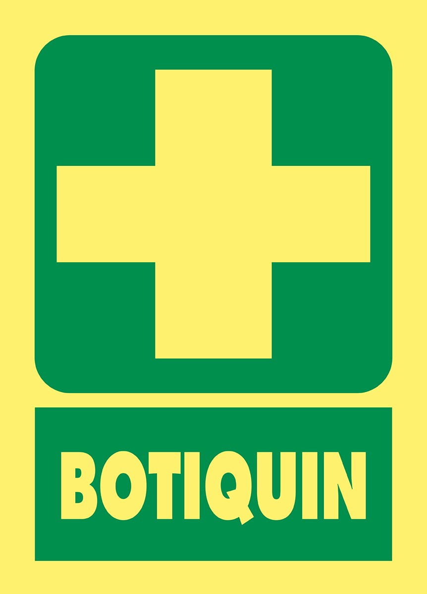 Cartel Fotoluminiscente Botiquín
