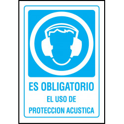 Cartel Es Obligatorio el Uso de Protección Acústica