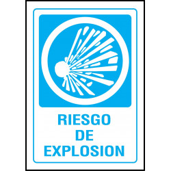 Cartel Riesgo de Explosión
