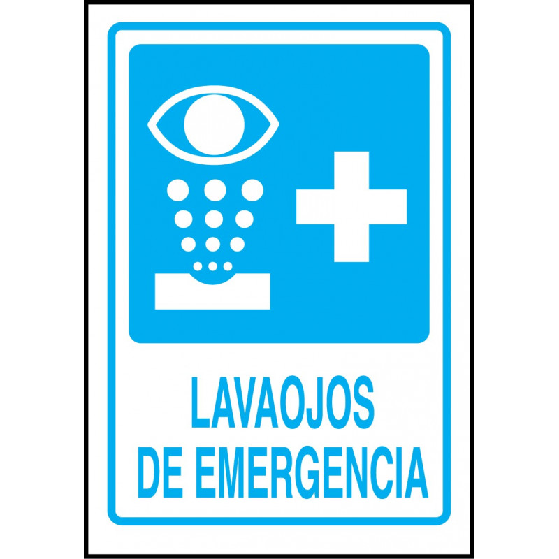 Cartel Lavaojos de Emergencia