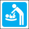 Cartel WC Cambiador de Bebés