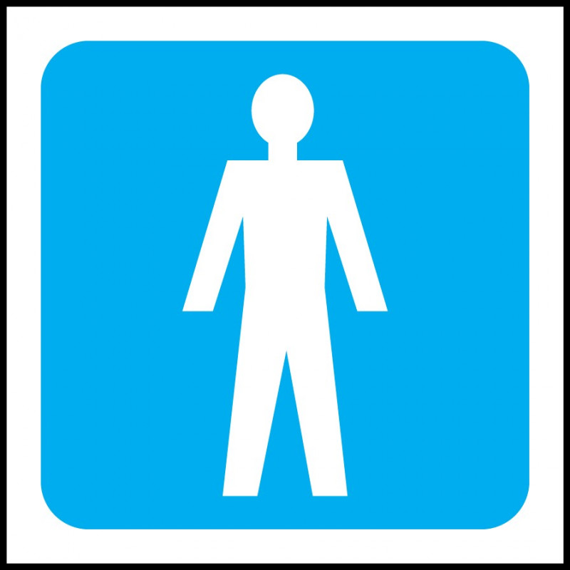 Cartel WC Baños Aseos Señoras y Caballeros 🚾🚻 Tamaño 10x15cm (A6